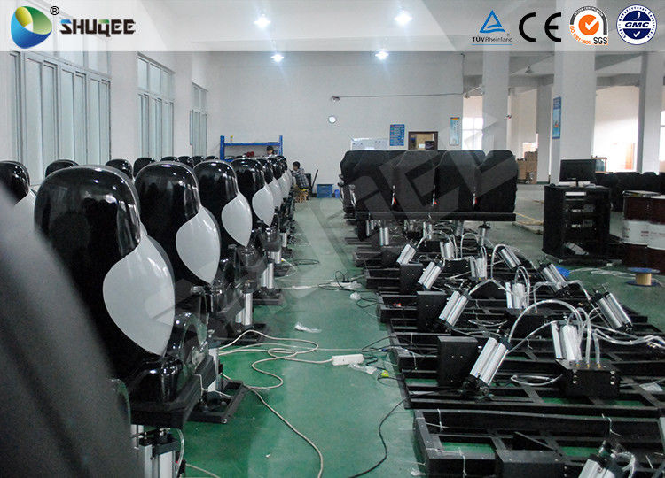 Good Patented Design 5D Movie Theater With 6 Effects Genuine Black Leather Chair