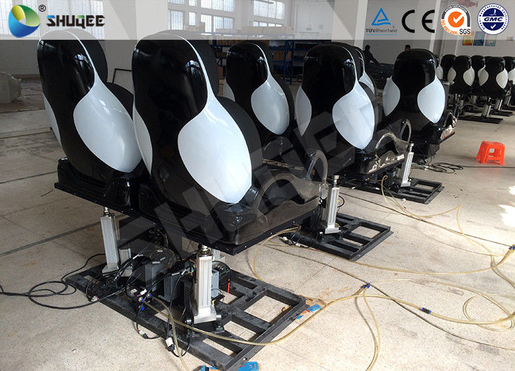 Two Seats Together 5D Simulator Motion Chair With Projectors / Screen System