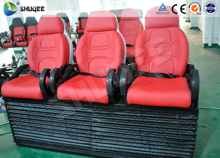 China Red Color Luxury Seats 5D Movie Theater For Mobile Truck / Museum / Park factory