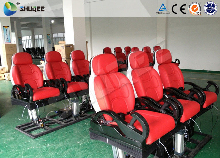 6 Dof Mobile Theater Chair , 4d Cinema Custom Motion Control System