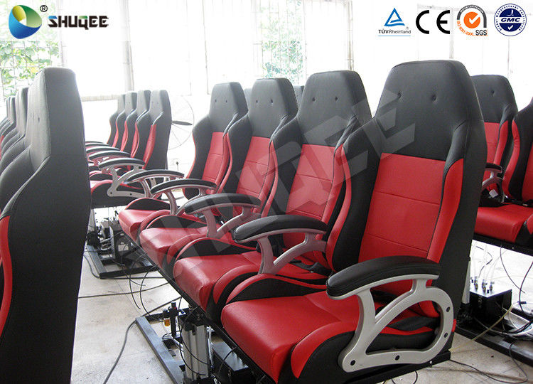 Amusement Theme Park XD Theatre Electric Motion Seat PU / Genuine Leather