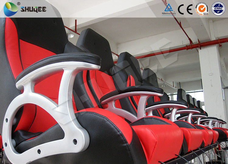 Amusement Theme Park XD Theatre Electric Motion Seat PU / Genuine Leather