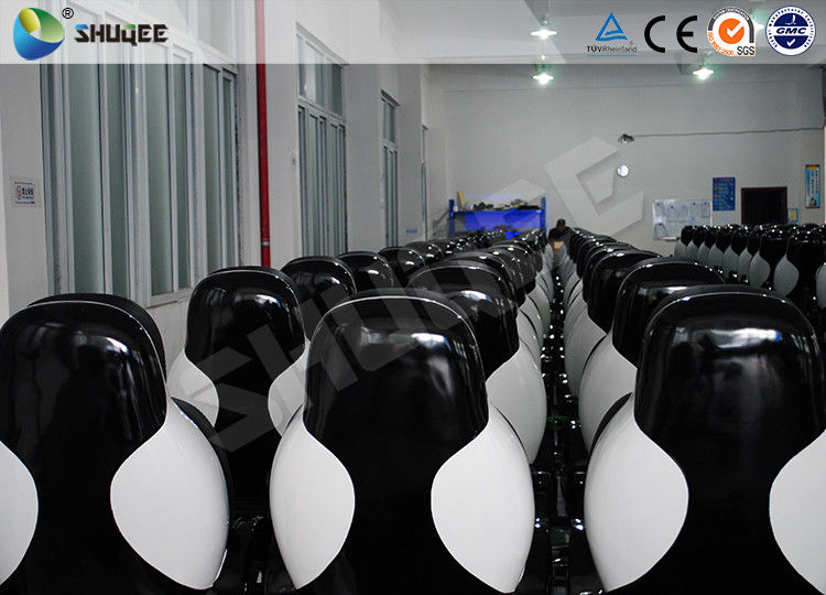 Pneumatic / Electronic 7 D Movie Theater With Genuine Leather Chair