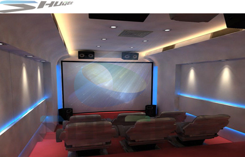Mobile 5D Cinema Cabin, Theater System With Lightning, Fog, Smell Special Effect