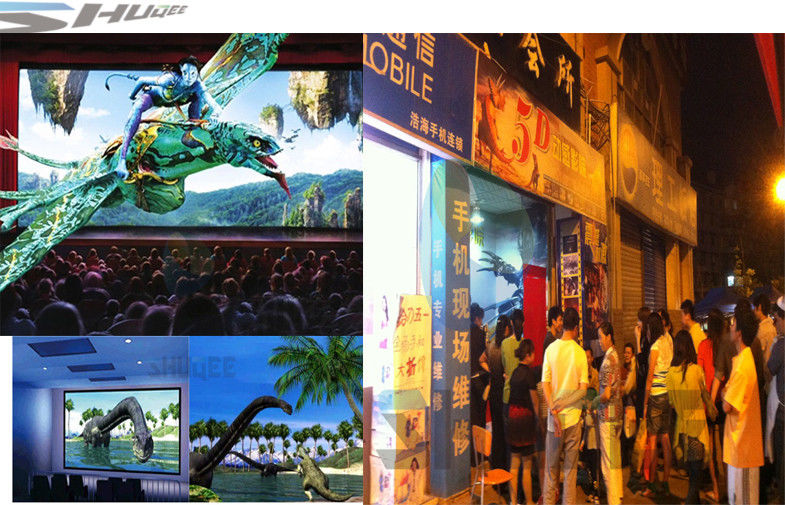 Durable Digital 7D Cinema Dymanic Chair With Projectors / Screen System