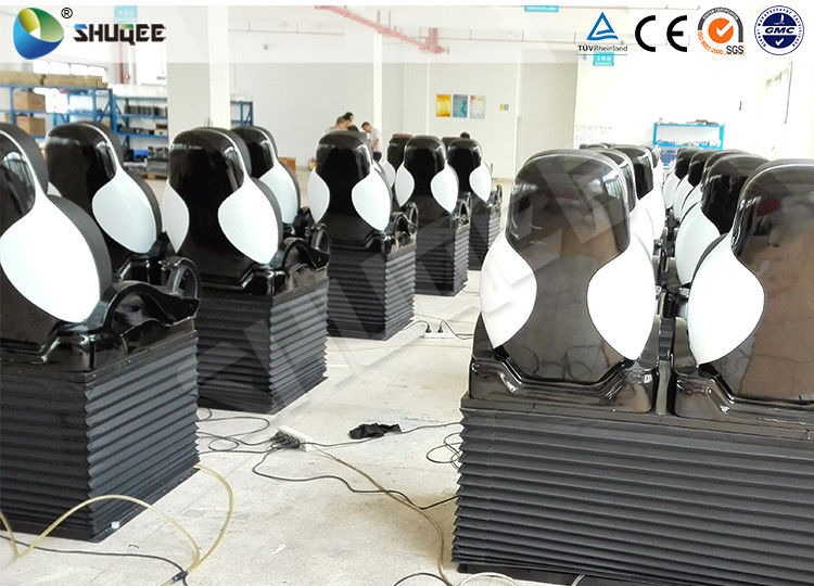 Pneumatic 5D Motion Theater Chair With Spray Water Function Rubber Cover