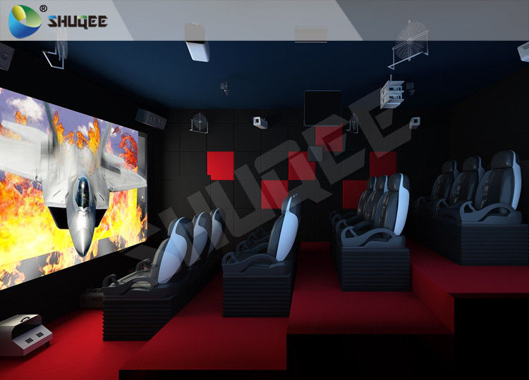 China Red Motion Chairs 5D Theater System , 5D Cinema Simulator For Shopping Mall factory