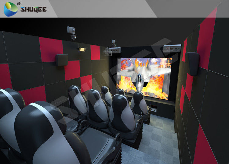 Entertainment Virtual 12D Cinema XD Theatre Cabin With 3DOF Eletric Chairs