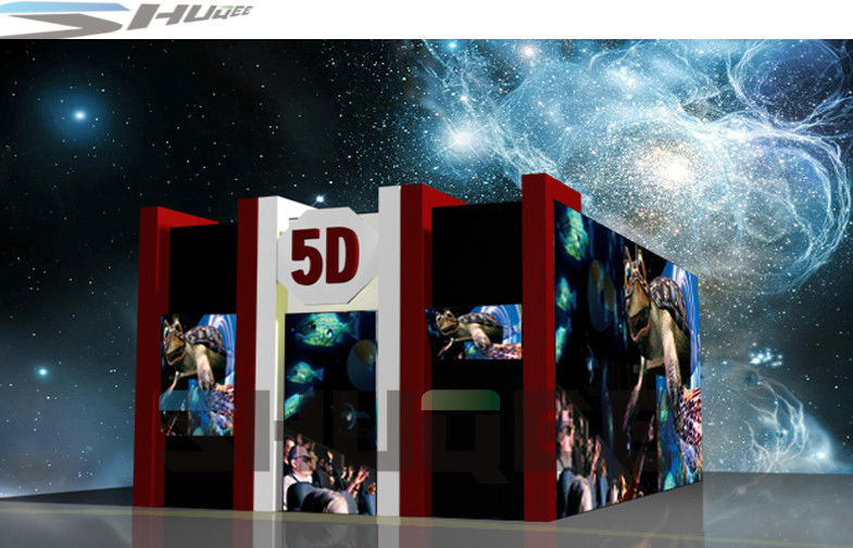 Hydraulic Dynamic 5D Theater System Red Motion Chairs With Special Effect 3