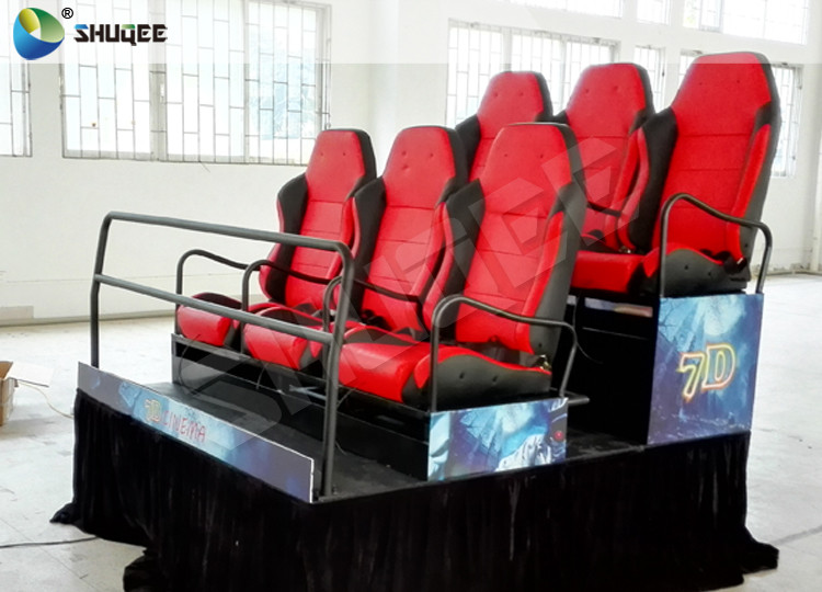 Hydraulic Platform Chairs 7D Movie Theater 7d Cinema 24 People For Shopping Mall