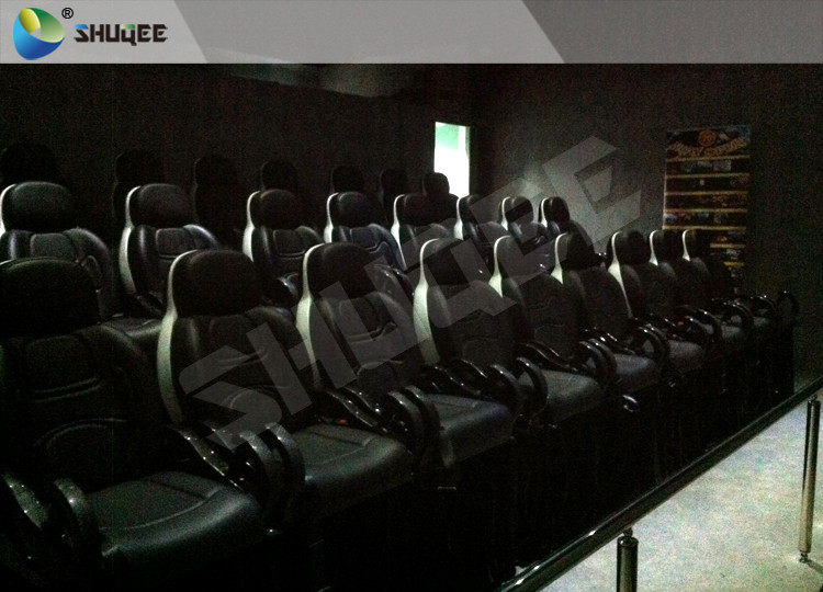 7D Simulator Cinema / Leather Car Simulator With Roller Coaster Ride Films