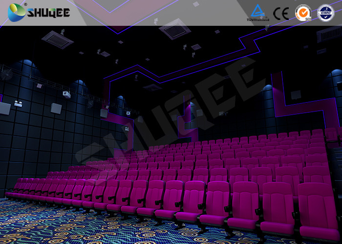 100 Seats Motion Chair 4D Cinema Equipment With Large Screen And Special Effects