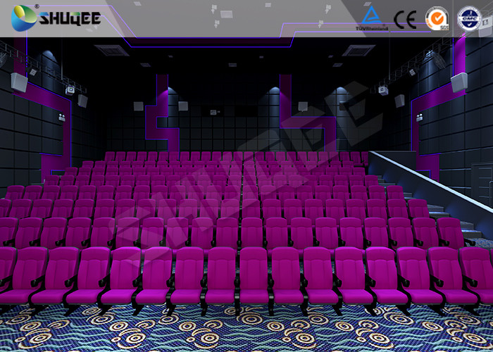 100 Seats Motion Chair 4D Cinema Equipment With Large Screen And Special Effects