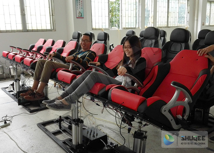 Customized Color Pneumatic 4D Cinema Equipment Seats Left Right
