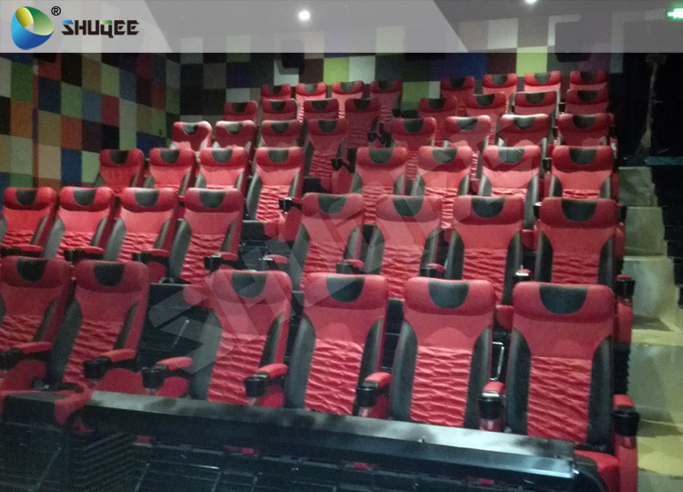 Movement Seats 4D Movie Theater，Special Effect Available For Theater 50-100 Seats