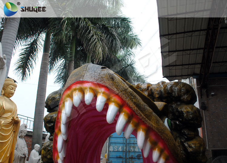 Dinosaur Cabin 7d Simulator Cinema Pneumatic System 9 Seats With Dinosaur Poster