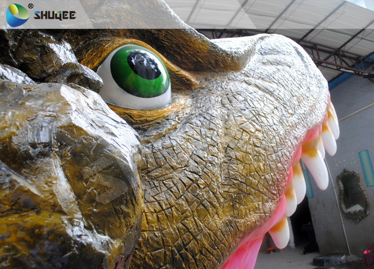 Dinosaur Movie Theater Equipment With Red Comfortable Chairs