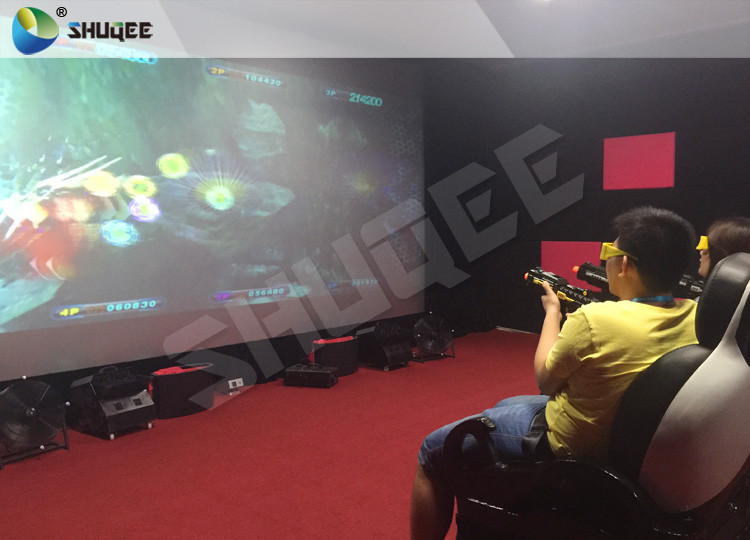Multiplayer Interactive 7D Shooting Game 7D Movie Theater With Shooting Game And 9 Luxury Motion Seats
