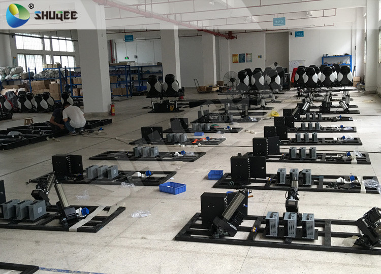 Red Luxury Chairs 7D Movie Cinema With Shooting Interactive Game