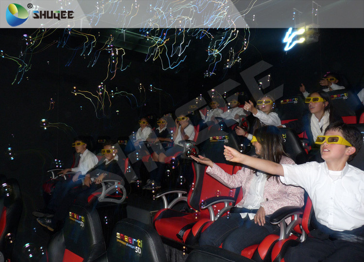 11D Movie Theater 11D Roller Coaster Simulator With Luxury Genuine Leather Seats