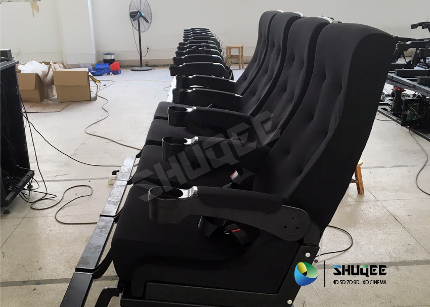 4 Seat Per Set 4D Cinema Electronic Hydraulic Pneumatic Motion Rides For Theme Park