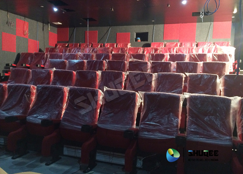 Red Vibration Seat Sound Vibration Cinema Equipment For Shopping Mall