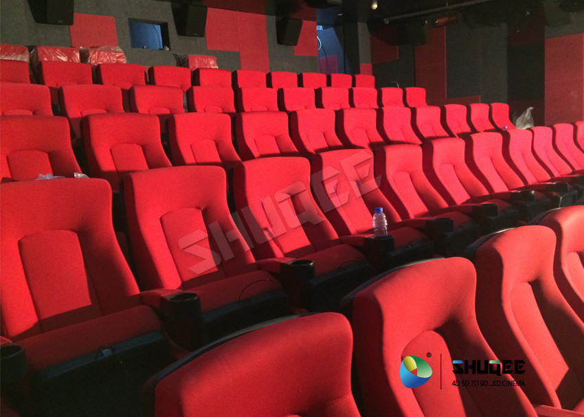 Vibration Effect Movie Theater Seats SV Cinema Red 120 People Movie Theatre Seats