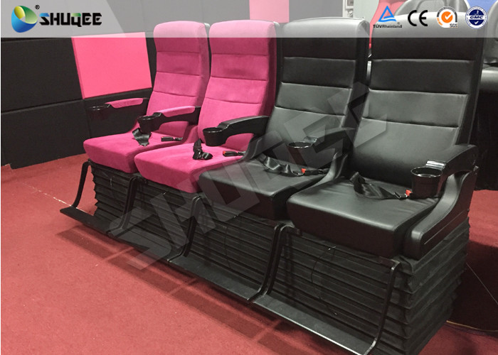 Soundproof 4d Cinema Theater / Genuine Leather + PU 4DM Motion Chair 100 Seat