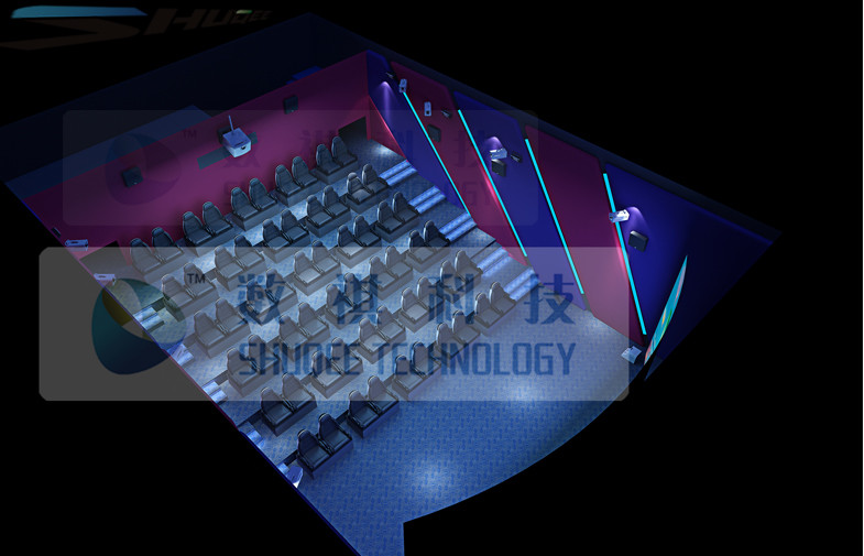 5D Cinema Equipment Theater Seating Chairs For Amusement Park 110V / 220V / 380V