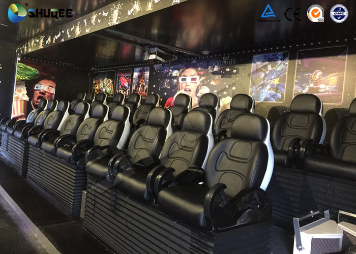 12 / 16 / 24 People 9D Movie Theater With Motion Chair For Amusement Park