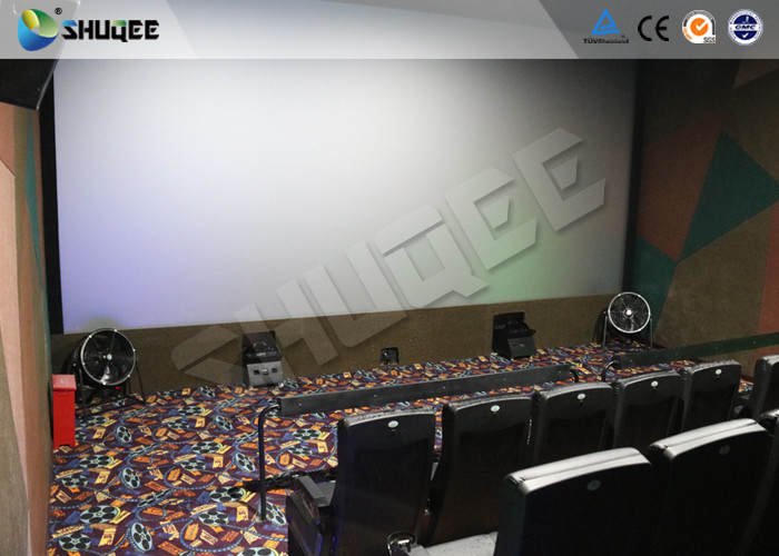 Customized Electric 4D Movie Theater With 2 , 4 , 6 Seats Durable