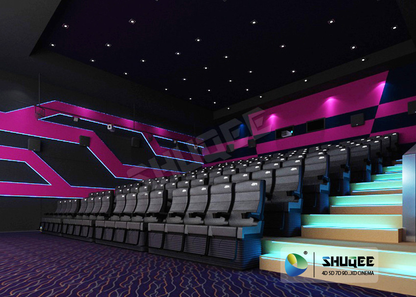 Commercial Theater 4D Cinema Equipment With Movement Effect Luxury Seats