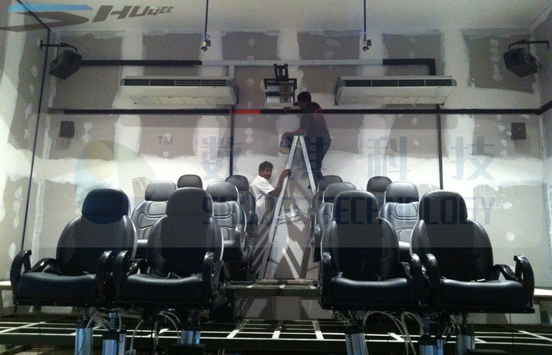 Motion 6d Movie Theater With 3 DOF Electronic Dynamic System Vibration Chair