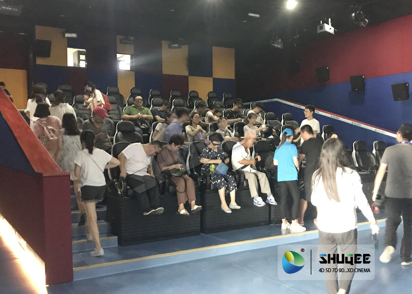 24 Seats 5D Theater System With Electric Motion 5D Chair Play Roller Coaster Film In Mall