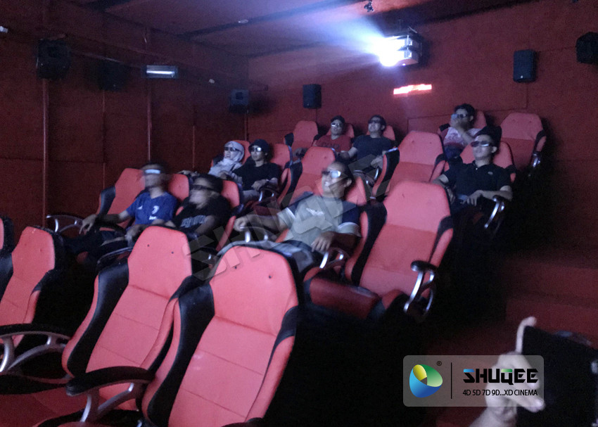 Electric / Pneumatic System 5D Movie Theater With 3 DOF Motion Chair In The Cinema Hall