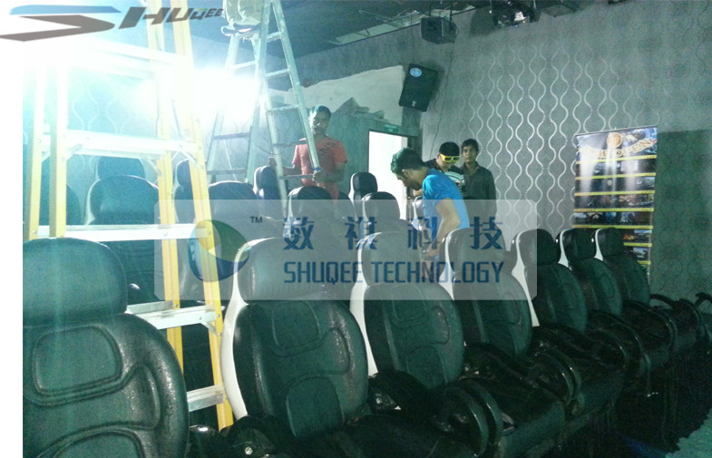 Multi - player 7D Movie Theater With Funny Interactive Shooting Gun Game