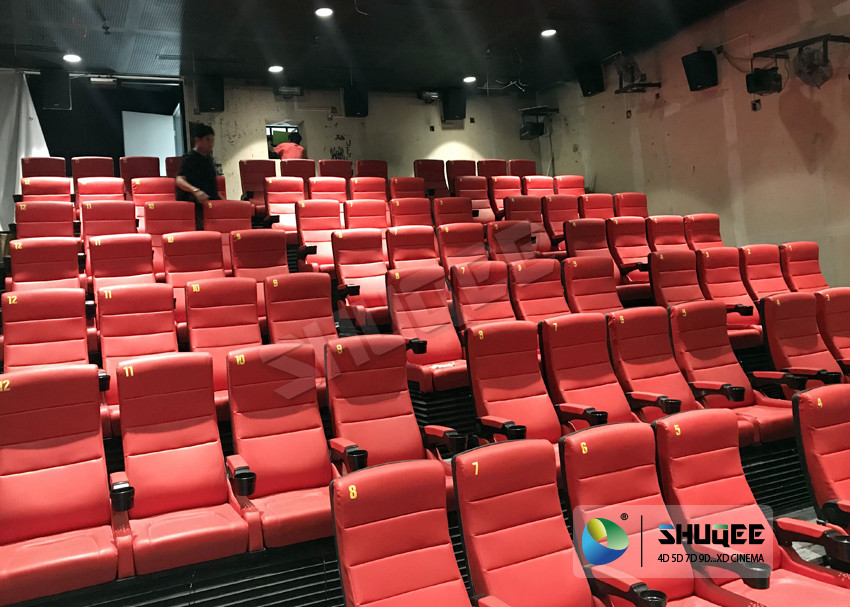 220V 4D Cinema System With Hollywood Movies / Home Theater Seats