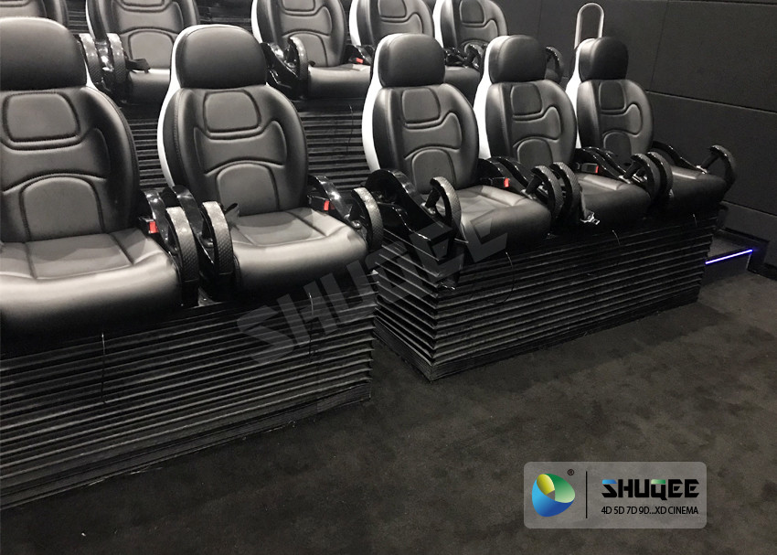 Unique 5D Cinema Simulator With Leather Seats And Low Noise Cylinder