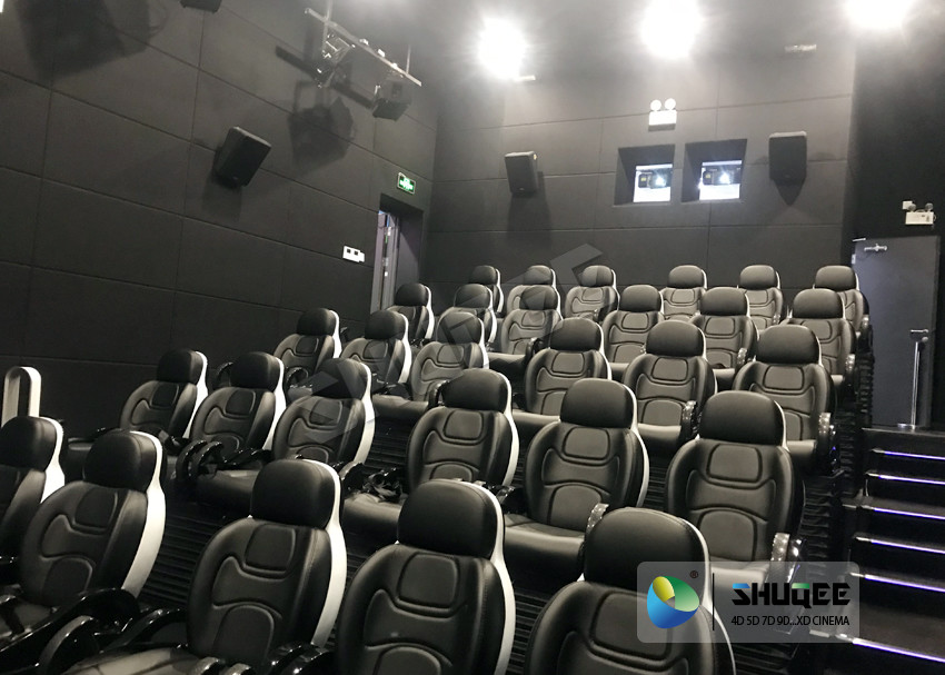 Customize Seats 5D Theater System Leather And Fiberglass Material
