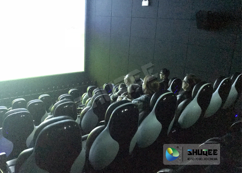 Unique 5D Cinema Simulator With Leather Seats And Low Noise Cylinder
