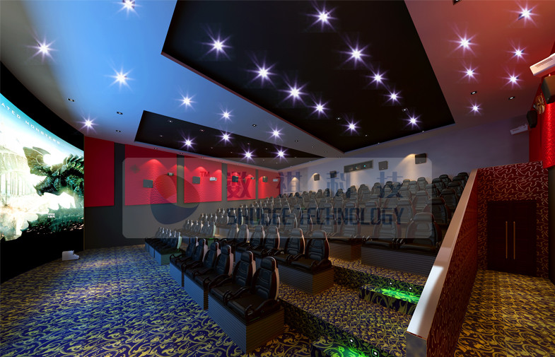 Thrilling 6D Movie Theater , 6D Motion Simulators Experience With 3d Glasses