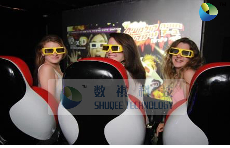 High-end Leather 5D Theater System 5D Movie Chair With Bubble Effect