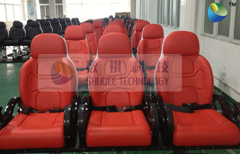 Red Color Motion Theater Chair , With Air And Water Effects