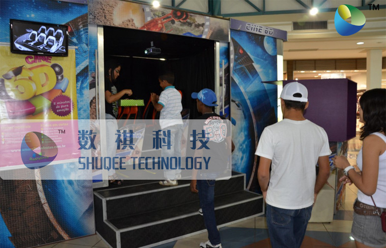 Mobile 6D Movie Theater , 6D Motion Simulators Experience With Fire Effects