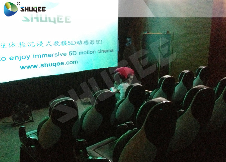 Funny Mini 5D Movie Theater Luxury Electric System For 24 Seats Special Effects