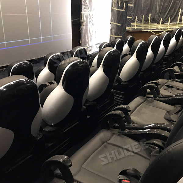 Customized Size 7D Movie Cinema Widescreen With Comfortable Black Luxury Genuine Seat
