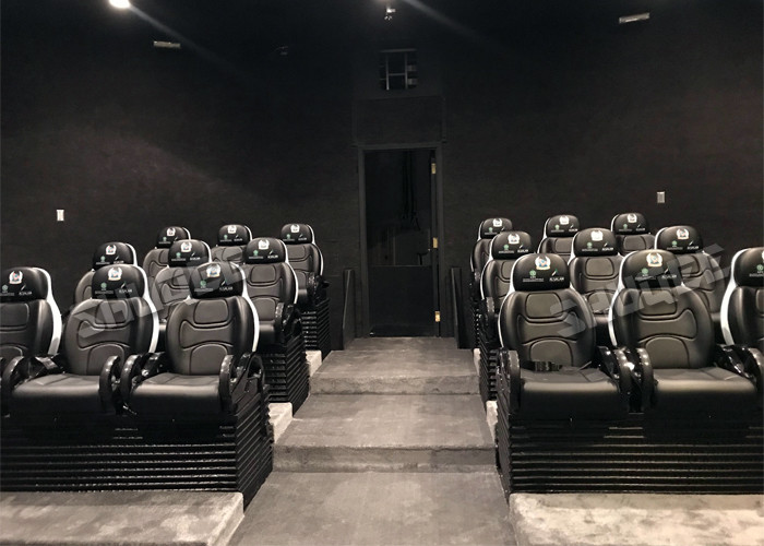 Real Leather Interactive Mobile 5D Cinema Chair 3 Degrees Of Freedom / 5D Cinema System