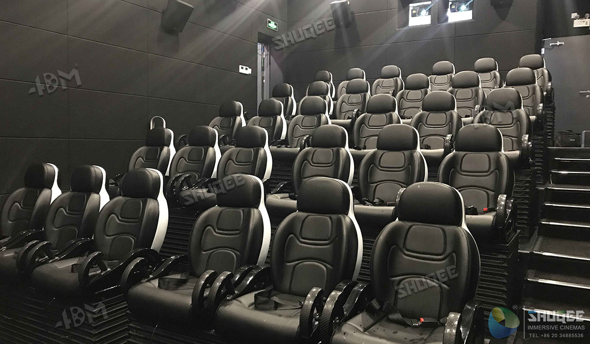 Innovative Electric System 5D Movie Theater Chairs With Special Effects