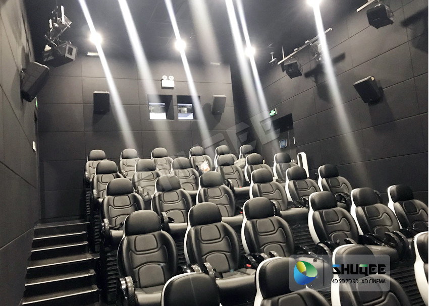 Novel Motion 5D Cinema Equipment With Luxurious Armrest Seats 2 Years Warranty