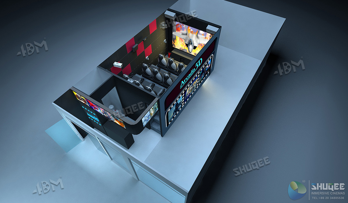 Durable Digital 7D Cinema Dynamic Chair With Projectors / Screen System